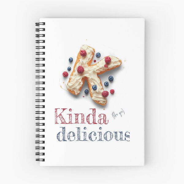 Item preview, Donut Alphabet Letter K - Kinda Delicious - Funny Food Typography designed and sold by sabantha.