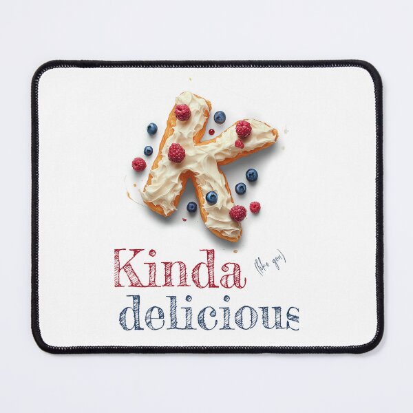 Item preview, Donut Alphabet Letter K - Kinda Delicious - Funny Food Typography designed and sold by sabantha.