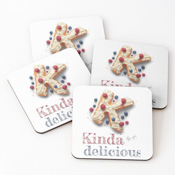 Item preview, Donut Alphabet Letter K - Kinda Delicious - Funny Food Typography designed and sold by sabantha.