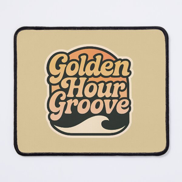 Item preview, Golden Hour Groove | Retro Chill House Music Design designed and sold by |TRSSHOP|.