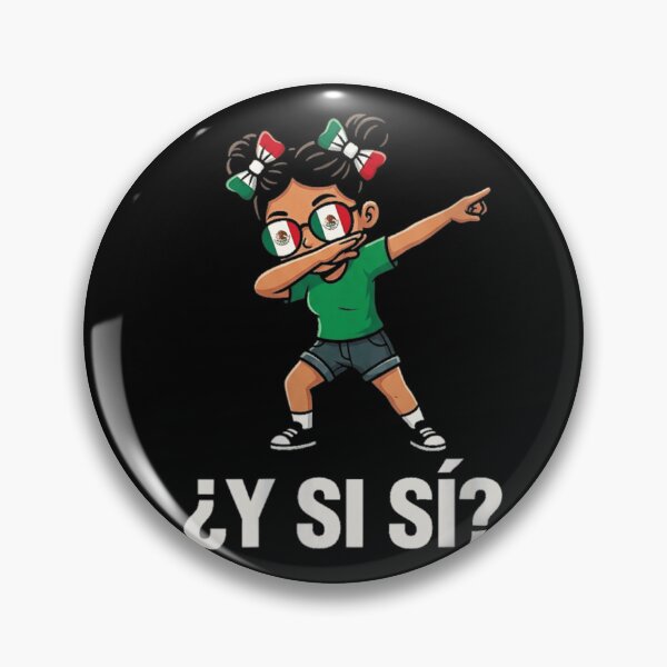Item preview, Mexican Flag Dabbing Girl Y Si Si Funny Mexico Heritage Pride Graphic designed and sold by HarinDonreka.
