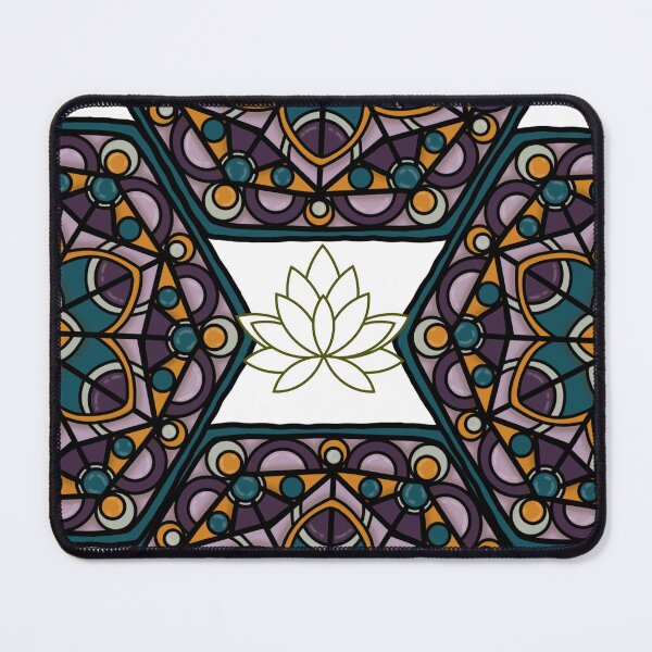 Item preview, Stained glass mandala sticker sheet designed and sold by Krishnacre8.