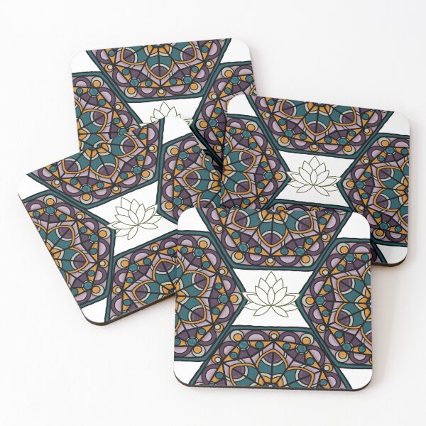 Item preview, Stained glass mandala sticker sheet designed and sold by Krishnacre8.
