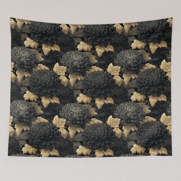 Item preview, Chic Chrysanthemum  - Birth Flower Pattern  - Wedding Anniversary Gifts designed and sold by RoyalStarsPatts.