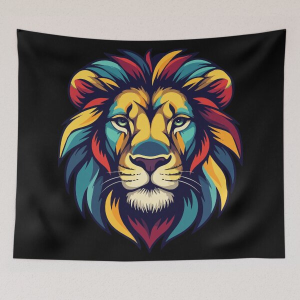 Item preview, King. Lion colorful pop art designed and sold by Grypis.