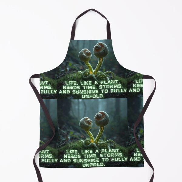 Item preview, Glowing Alien Flora - Growth and Resilience Quote designed and sold by Marcin Dabski.