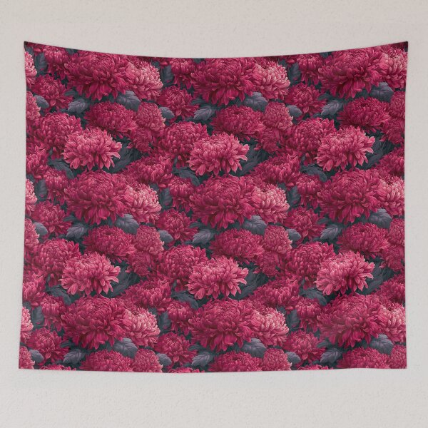 Item preview, Blooming Chrysanthemum Print  - Flower Garden Pattern  - Wedding Gift Ideas designed and sold by RoyalStarsPatts.