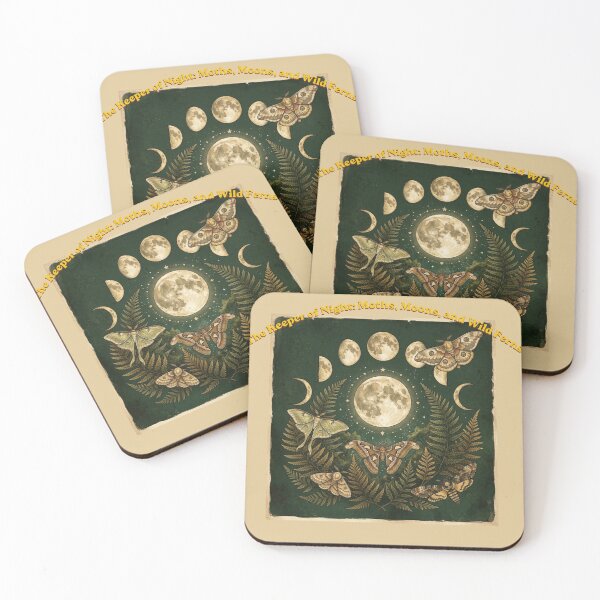 Item preview, The Keeper of Night: Moths, Moons, and Wild Ferns designed and sold by V8Green.