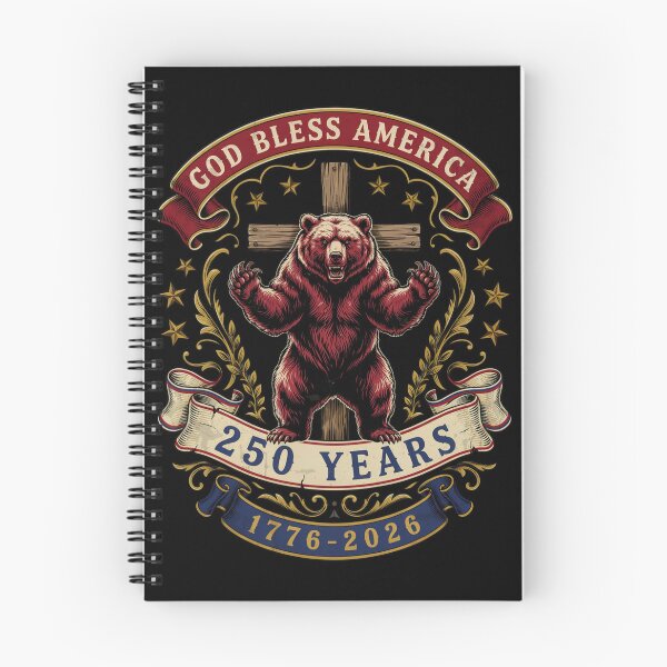 Item preview, God Bless America Bear Cross 250 Years 1776-2026 Patriotic Semiquincentennial v3 designed and sold by DarylWelsh2024.