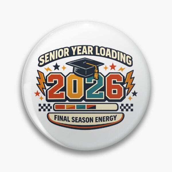 Item preview, Senior Year Loading 2026 Graduation Retro Varsity Design designed and sold by Concrete Coffee Studio.