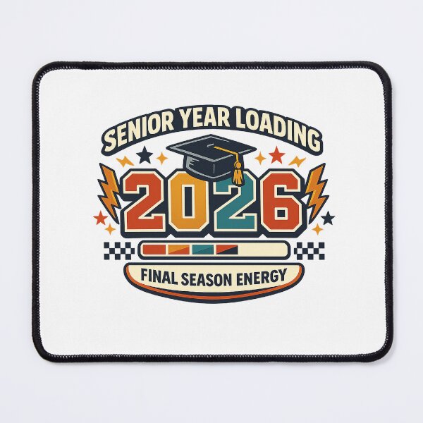 Item preview, Senior Year Loading 2026 Graduation Retro Varsity Design designed and sold by Concrete Coffee Studio.