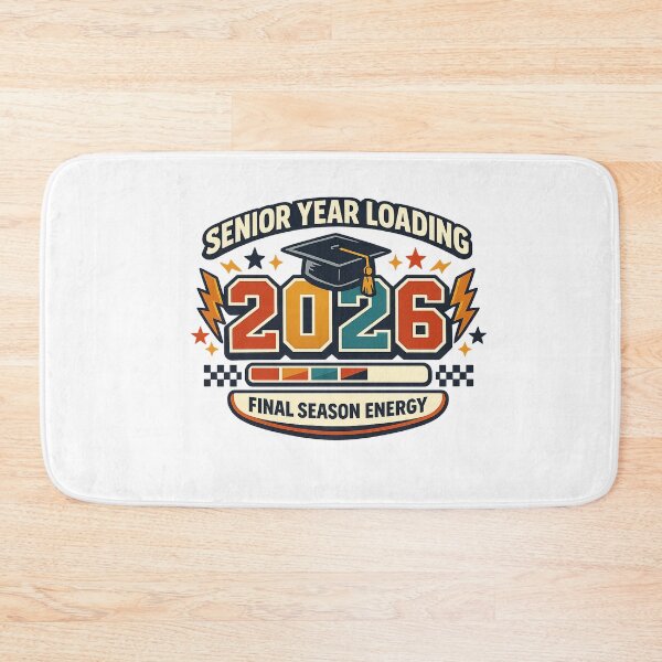 Item preview, Senior Year Loading 2026 Graduation Retro Varsity Design designed and sold by Concrete Coffee Studio.