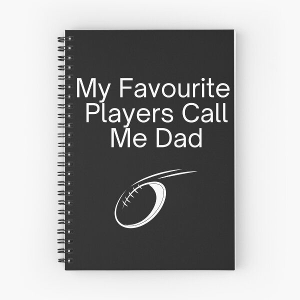 Item preview, My Favourite Players Call Me Dad (Rugby) - White Text designed and sold by GryphonTees.