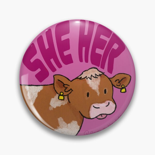 Item preview, She Her Pronoun badge designed and sold by Pouques of the Tides.