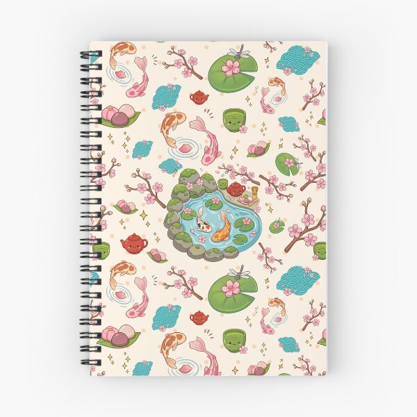 Item preview, Kawaii Japanese Spring Picnic: Sakura, Matcha & Dango Seamless Pattern designed and sold by hattie's.