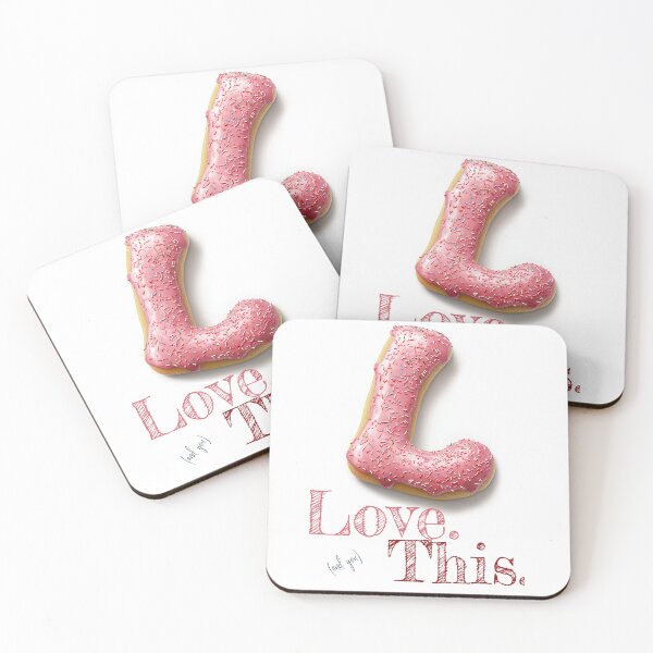 Item preview, Donut Alphabet Letter L - Love This - Funny Food Typography designed and sold by sabantha.