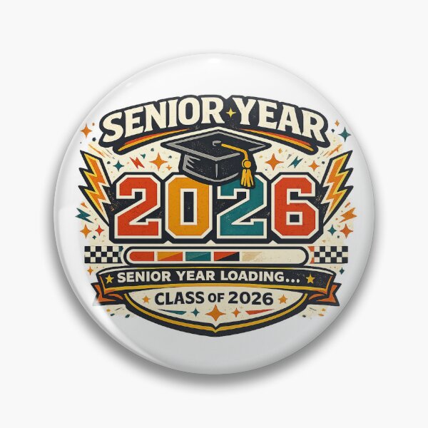 Item preview, Senior Year Loading 2026 Graduation Retro Varsity Design designed and sold by Concrete Coffee Studio.