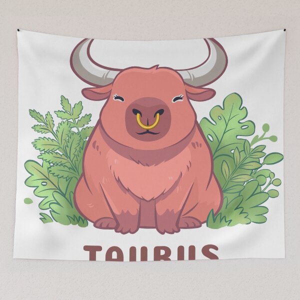 Item preview, Cute Taurus Capybara Zodiac | Kawaii Astrology Animal designed and sold by Iqrapixels.