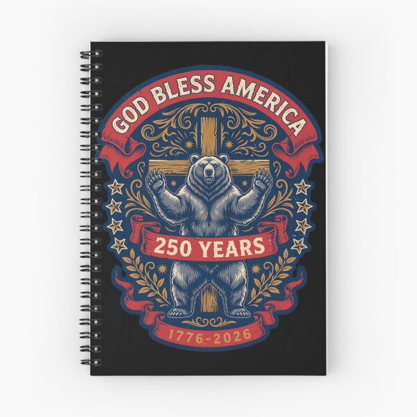 Item preview, God Bless America Bear Cross 250 Years 1776-2026 Patriotic Semiquincentennial v4 designed and sold by DarylWelsh2024.