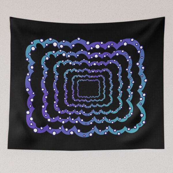 Item preview, Psychedelic Wavy Bubble Frame Pattern designed and sold by ubborn.