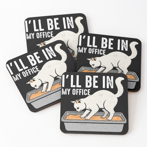 Item preview, I'll Be In My Office Funny Cat Litter Box Meme designed and sold by haitrieuic96.