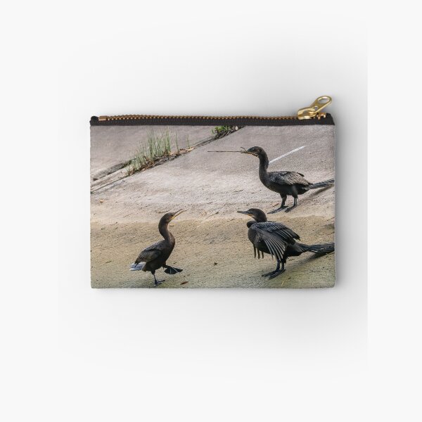 Item preview, Neotropic Cormorants on a Concrete Slab designed and sold by Pondside-Pics.