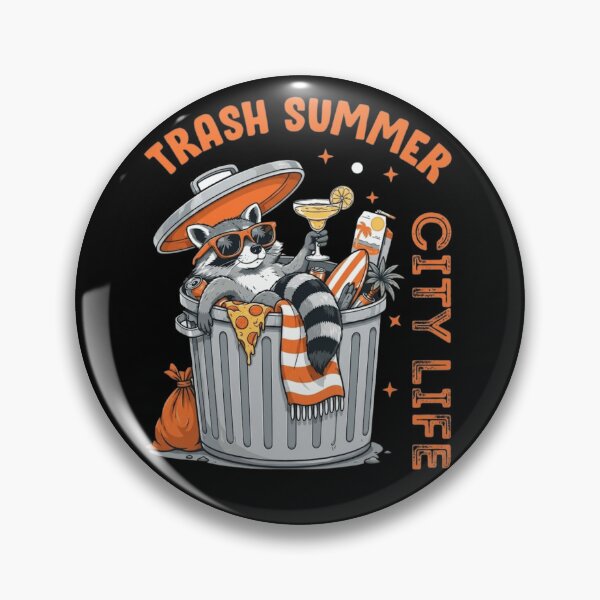 Item preview, Trash Summer City Life Funny Raccoon Trash Panda designed and sold by haitrieuic96.