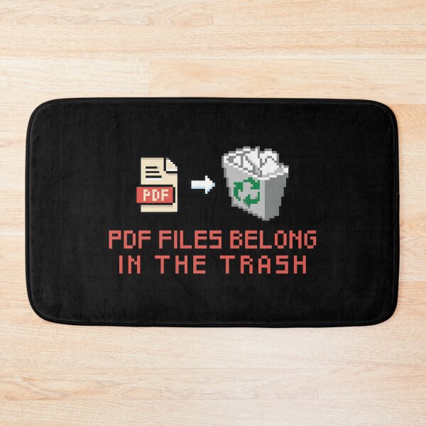Item preview, pdf files belong in the trash (antifa) designed and sold by remerasnerdas.