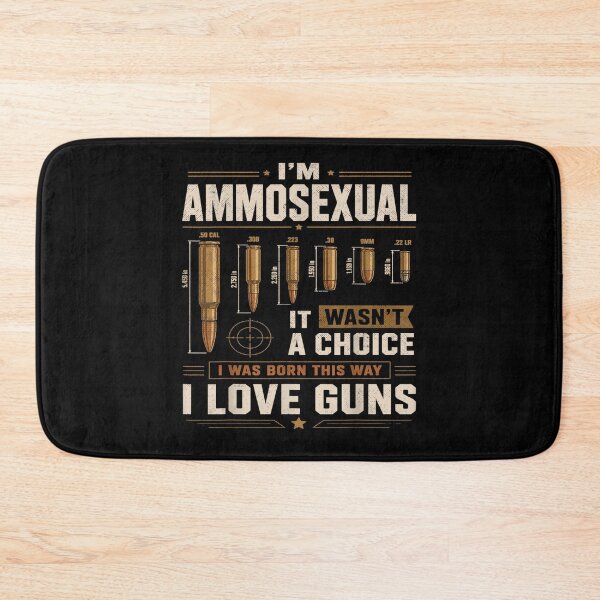 Item preview, I Am Born This Way I Love Guns Ammosexual Bullet Types Chart Graphic designed and sold by HarinDonreka.