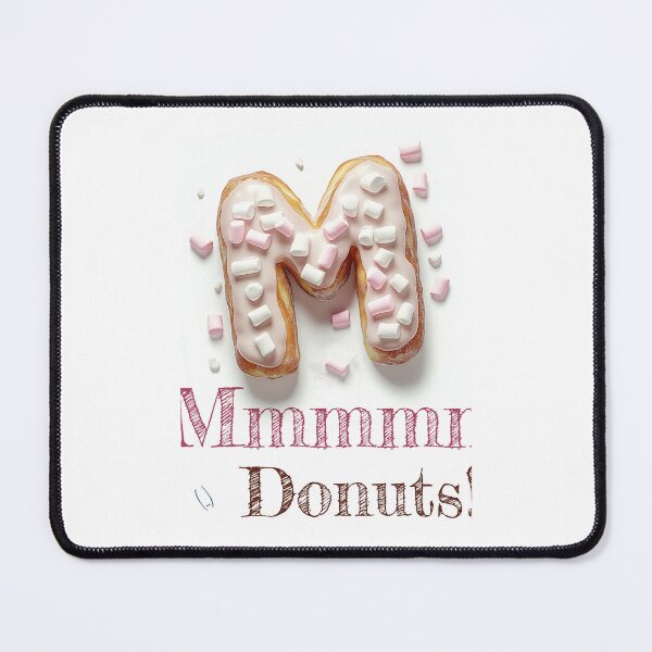 Item preview, Donut Alphabet Letter M - Mmmm Donuts - Fun Food Typography designed and sold by sabantha.