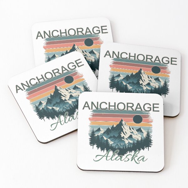Item preview, Anchorage Alaska Retro Sunset Graphic Design designed and sold by adriana-holmes.