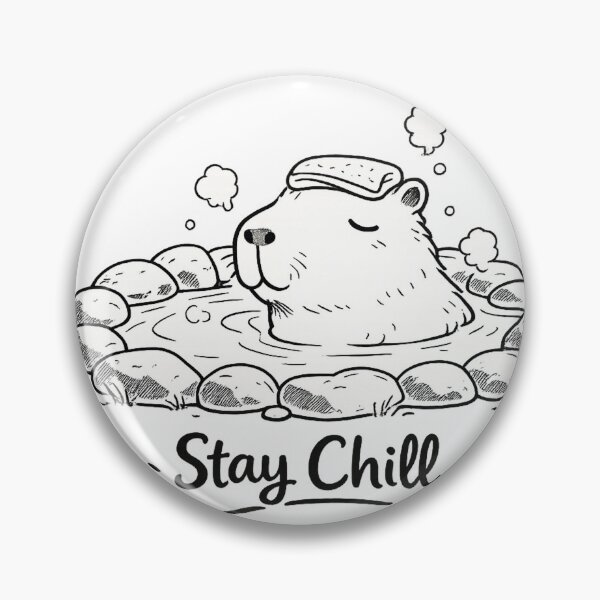 Artikelvorschau, Stay Chill Capybara Onsen entworfen und verkauft von NEKOAME-Japan.