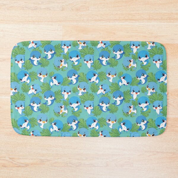 Item preview, Pattern with baby dolphins and seaweed designed and sold by AlicinaM.