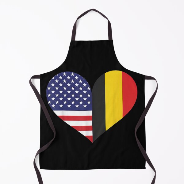 Item preview, Patriotic USA And Belgium Half Heart Flag American Belgian Heritage Dual Citizenship Graphic designed and sold by DaphoLatara.