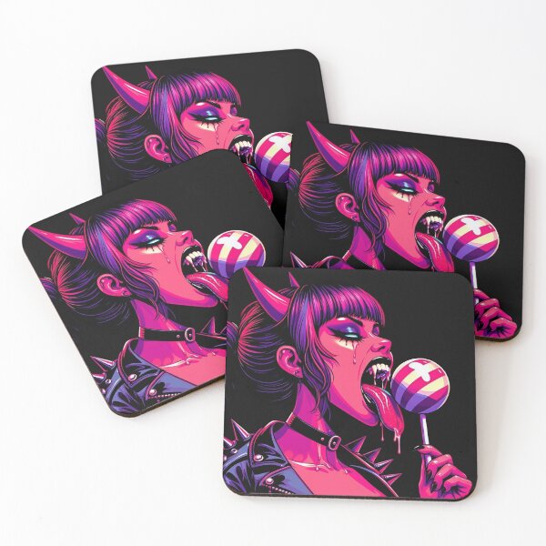 Item preview, Neon Devil Licking Candy Pop designed and sold by Voodoo Store Paranormal Collections.
