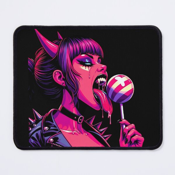 Item preview, Neon Devil Licking Candy Pop designed and sold by Voodoo Store Paranormal Collections.