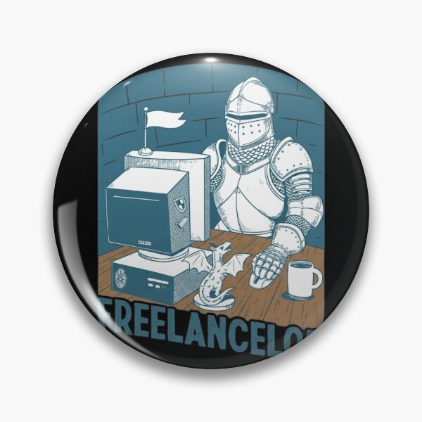 Item preview, Funny Freelancelor Knight Retro Computer Fantasy Freelancer Gift designed and sold by haitrieuic96.