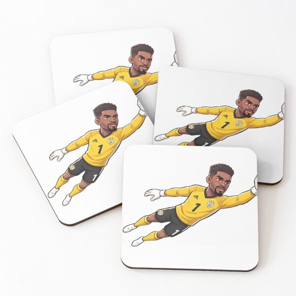 Item preview, Soccer Goalkeeper Making a Diving Save Illustration designed and sold by Lovely Elen.