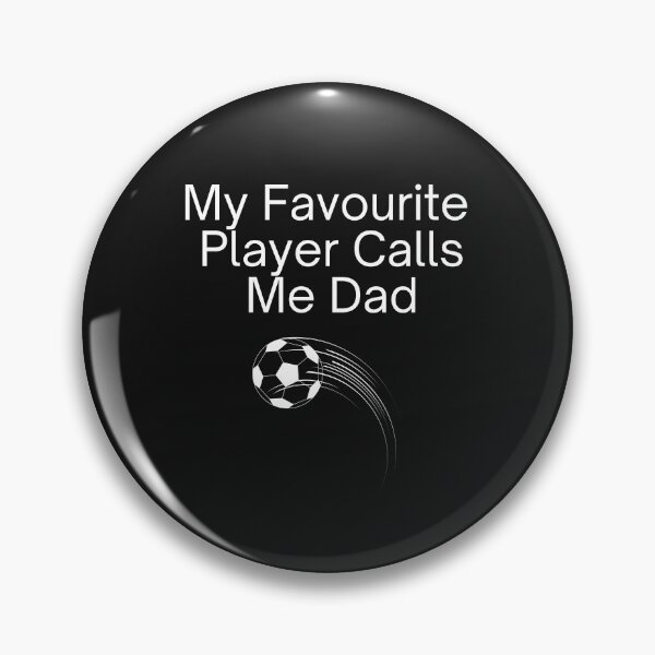 Item preview, My Favourite Player Calls Me Dad (Football) - White Text designed and sold by GryphonTees.