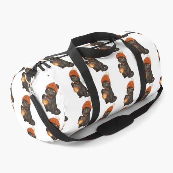 Item preview, Gorgeous Black Cat with Pumpkin Lantern | Cute Halloween Autumn designed and sold by Iqrapixels.