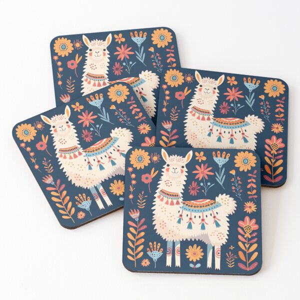 Item preview, Scandinavian Folk Art, Floral Alpaca designed and sold by xiao xuans.