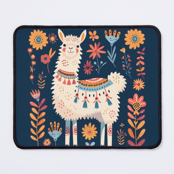 Item preview, Scandinavian Folk Art, Floral Alpaca designed and sold by xiao xuans.