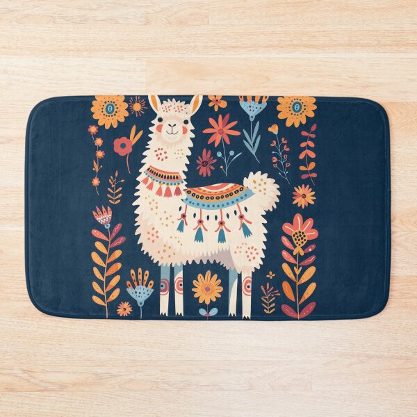 Item preview, Scandinavian Folk Art, Floral Alpaca designed and sold by xiao xuans.