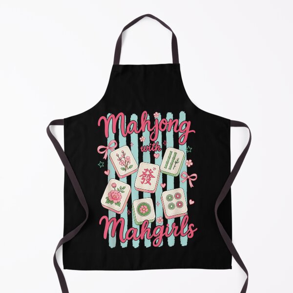 Item preview, Cute Coquette Aesthetic Mahjong With Mahgirls Pink Ribbon Floral Tiles Trendy Game designed and sold by DaphoLatara.