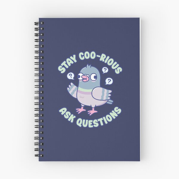 Item preview, Funny Pigeon Stay Coo-rious Ask Questions Pun Humor designed and sold by rustydoodle.