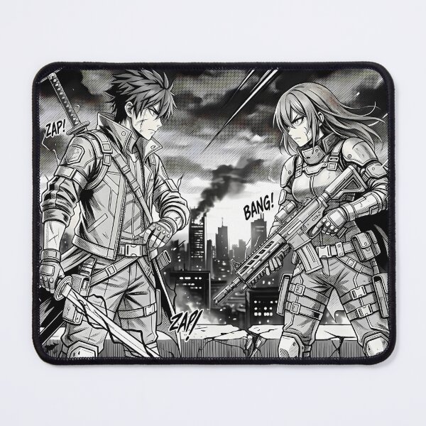 Item preview, Badass Manga Combat Poster designed and sold by Swizzy2vore.