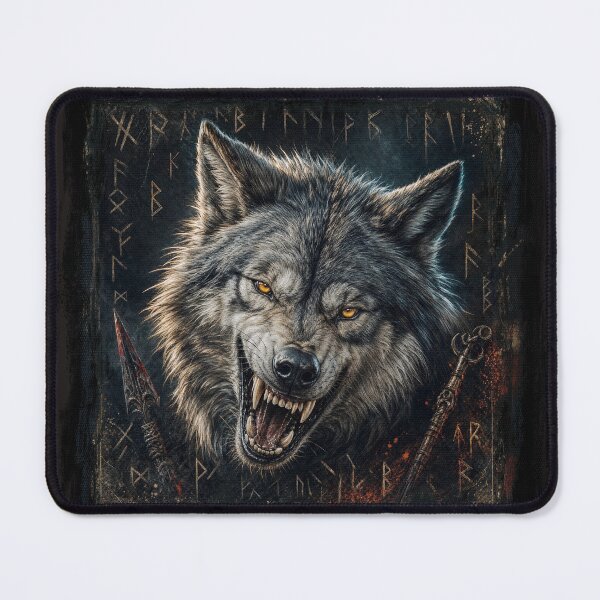 Item preview, Stormborn Rune‑Wolf designed and sold by JacquiTaylorArt.