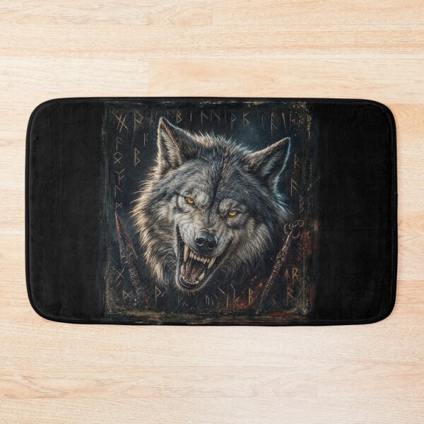 Item preview, Stormborn Rune‑Wolf designed and sold by JacquiTaylorArt.