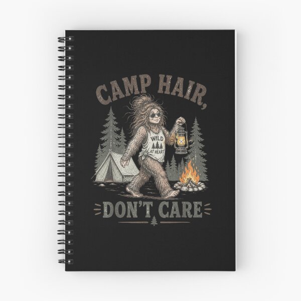 Item preview, Funny Sasquatch Bigfoot Camp Hair Dont Care Wild At Heart Outdoor Adventure Camping designed and sold by LakenDraphil.