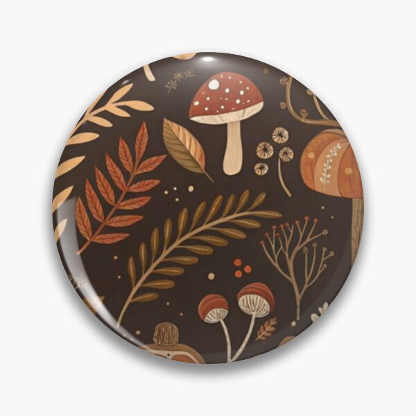 Item preview, Cozy Autumn Woodland Mushroom Pattern designed and sold by NNCollection.